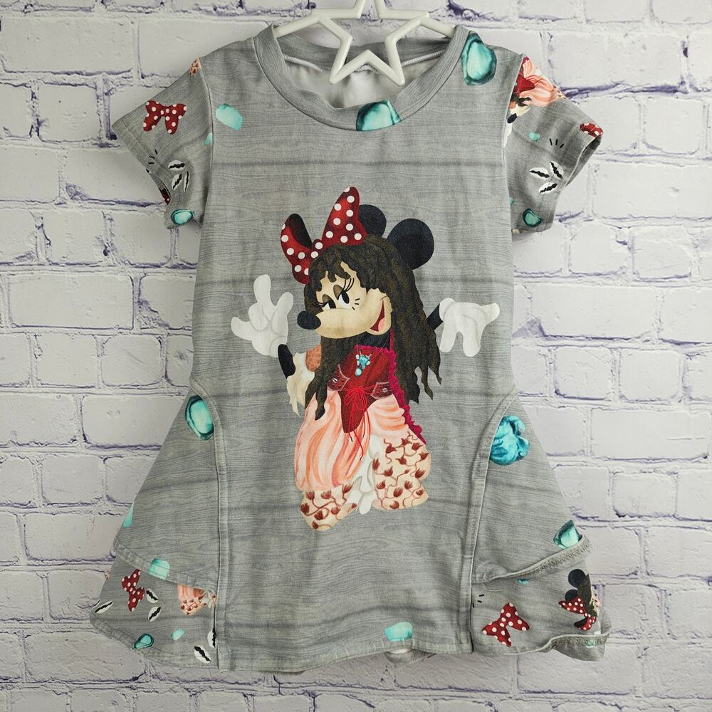 Custom Fabric Boutique Disney Pirate Minnie Mouse dress 4t/5t*